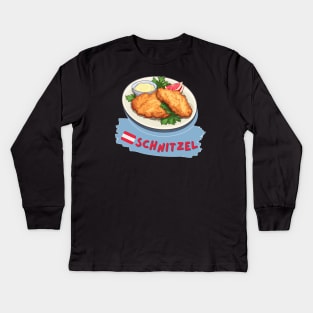 Schnitzel | Austrian food Kids Long Sleeve T-Shirt